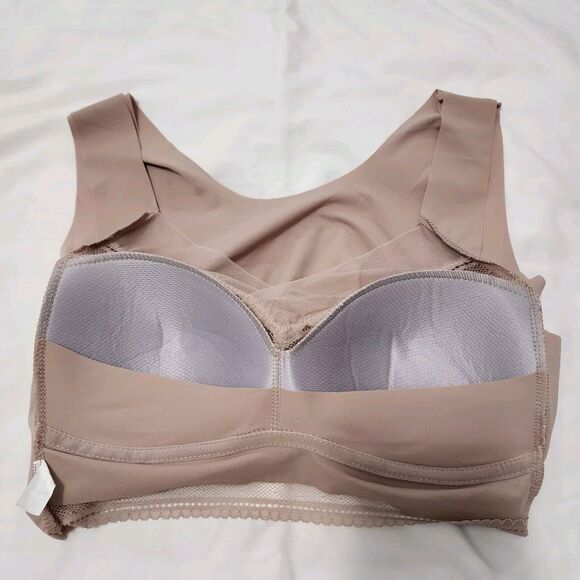 Women Wireless Sports Bra Thin Pushup Plus Size 6L Lace Backless Bra Lot of 3 - Picture 9 of 14